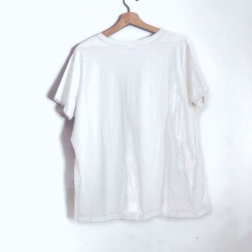Lands End White tee basic size large - Picture 6 of 7